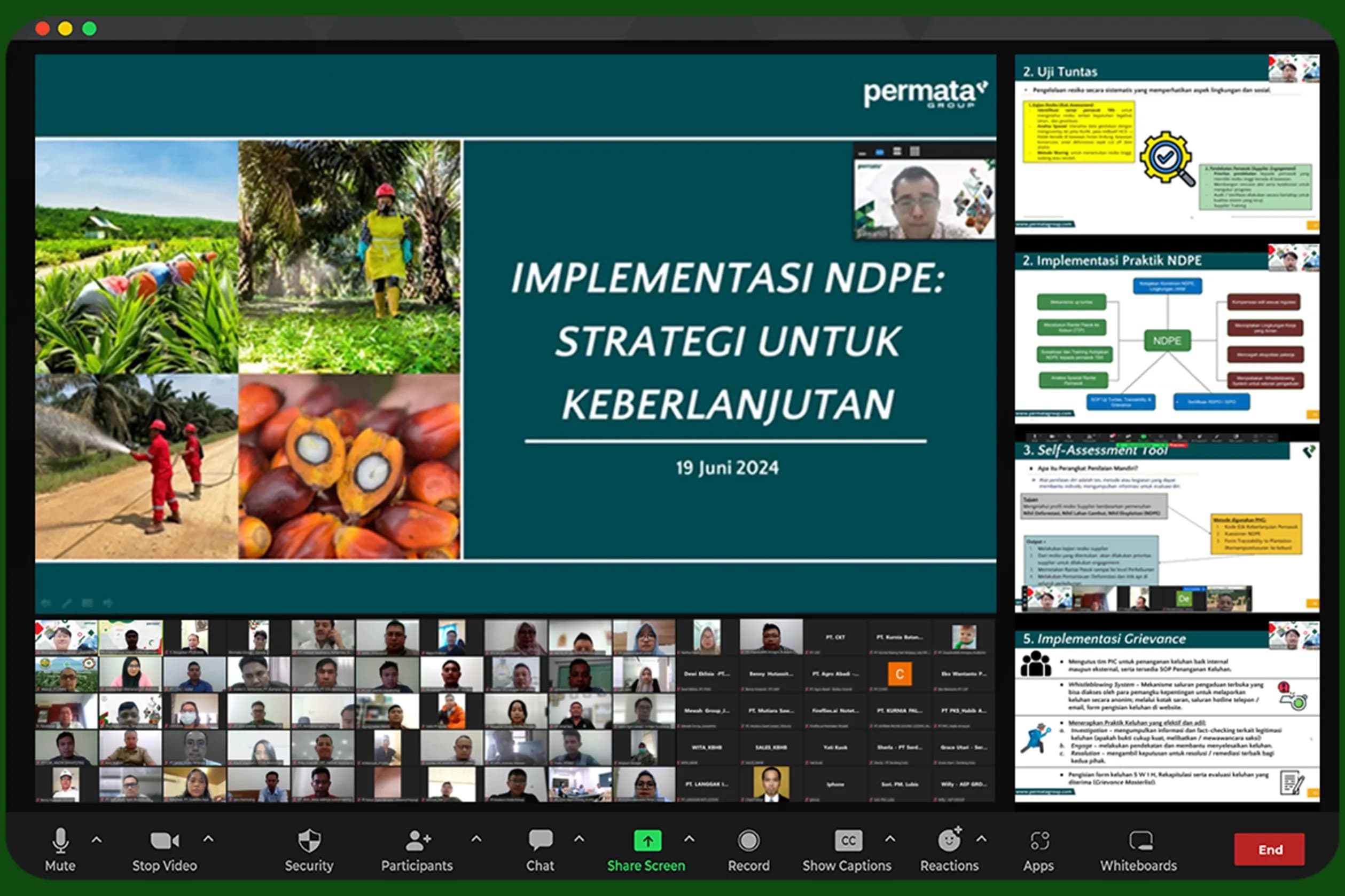 Driving Sustainability: Permata Group's Virtual Workshop on NDPE Principles and EUDR